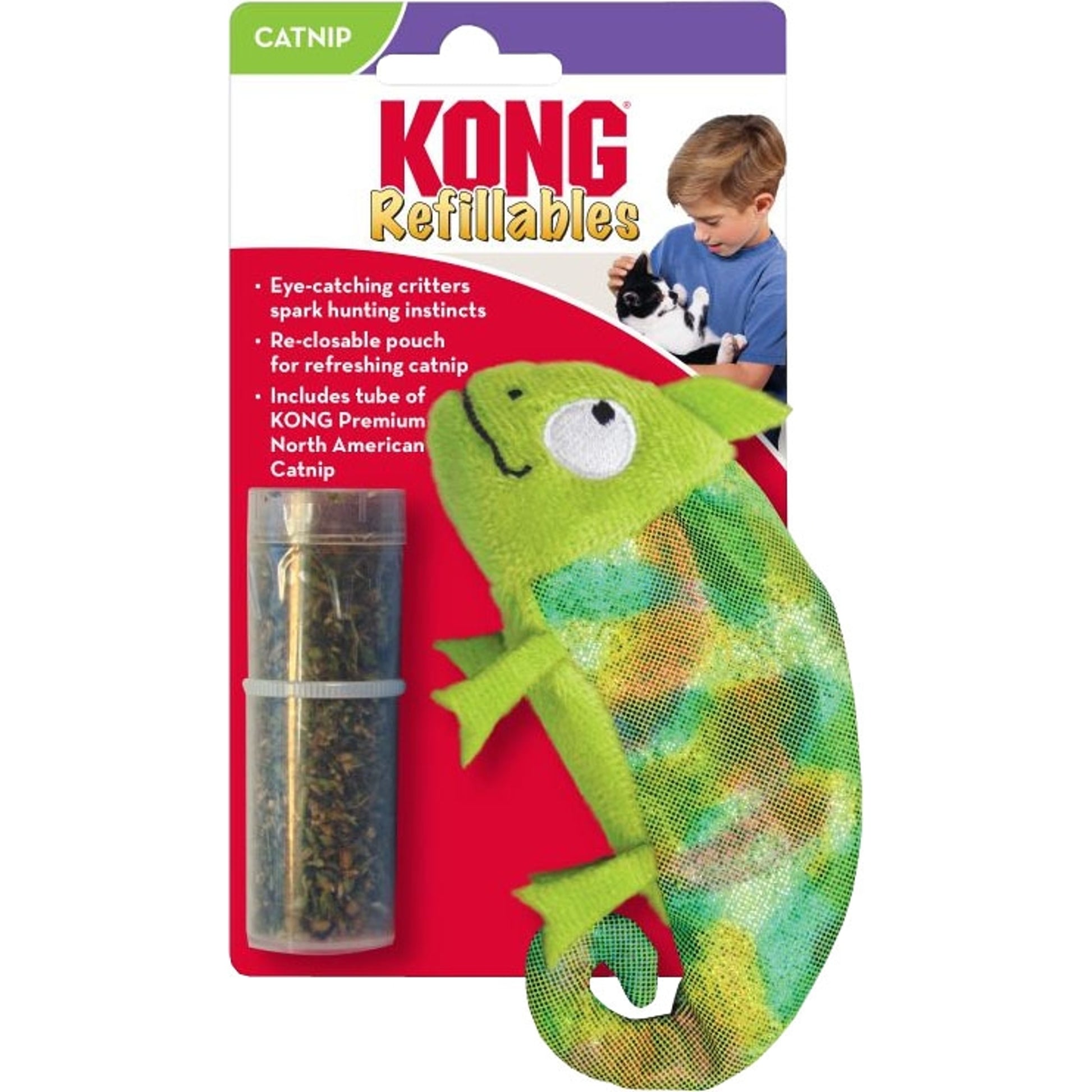 KONG Refillables Chameleon with Catnip