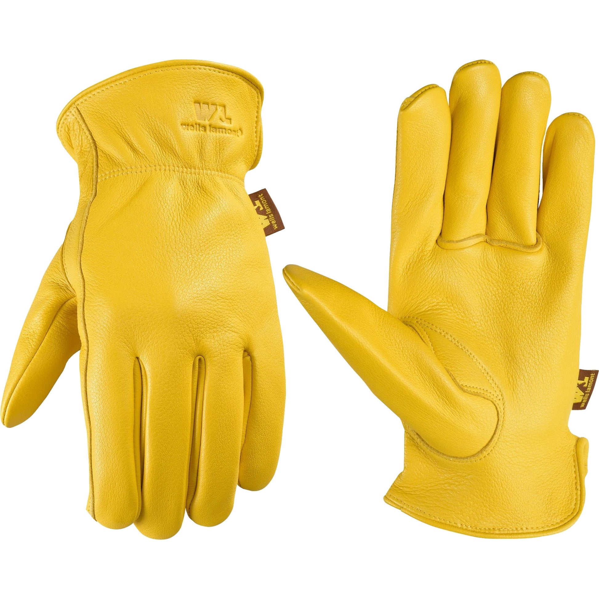 Wells Lamont Mens Deerskin Full Leather Gloves