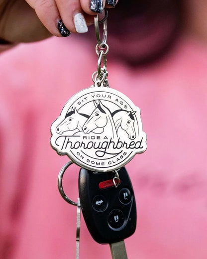 Dapplebay Ride A Thoroughbred Keychain