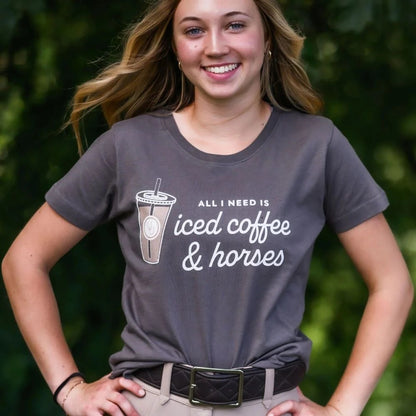 Dapplebay Ladies Iced Coffee & Horses Tee
