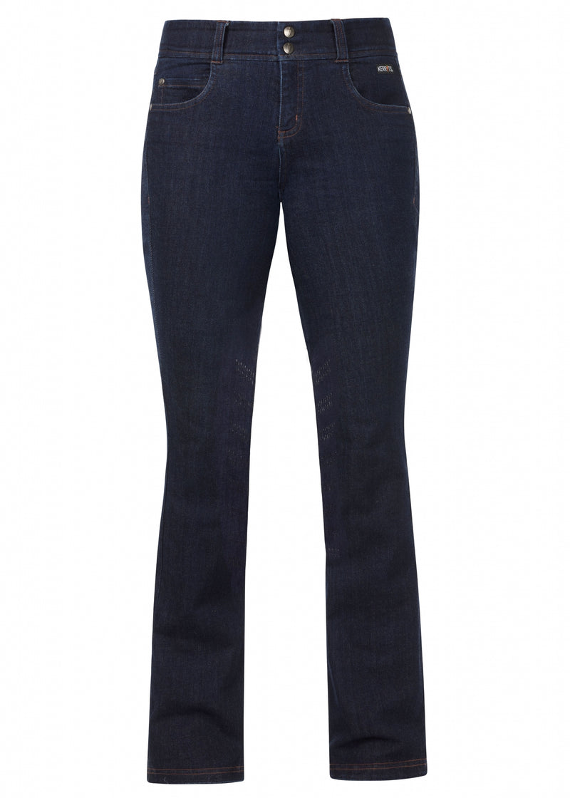 Kerrits Stretch Denim Silicone Knee Patch Bootcut Riding Pants - Regular