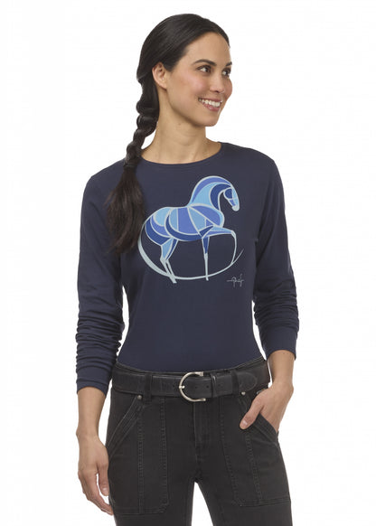 Kerrits Mosaic Horse LS Tee