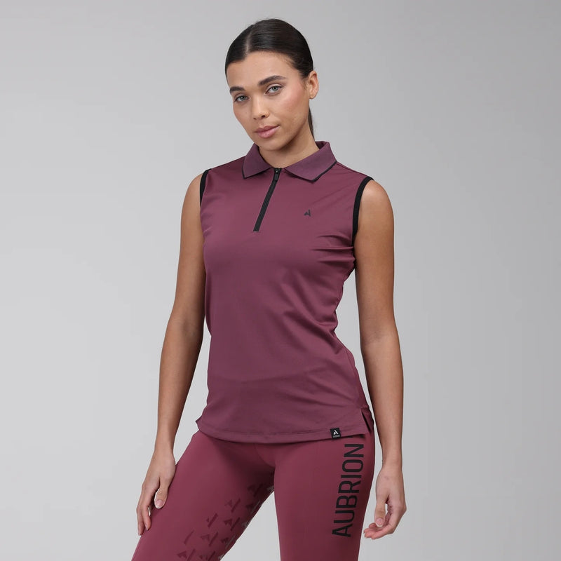 Aubrion React Sleeveless Tech Polo