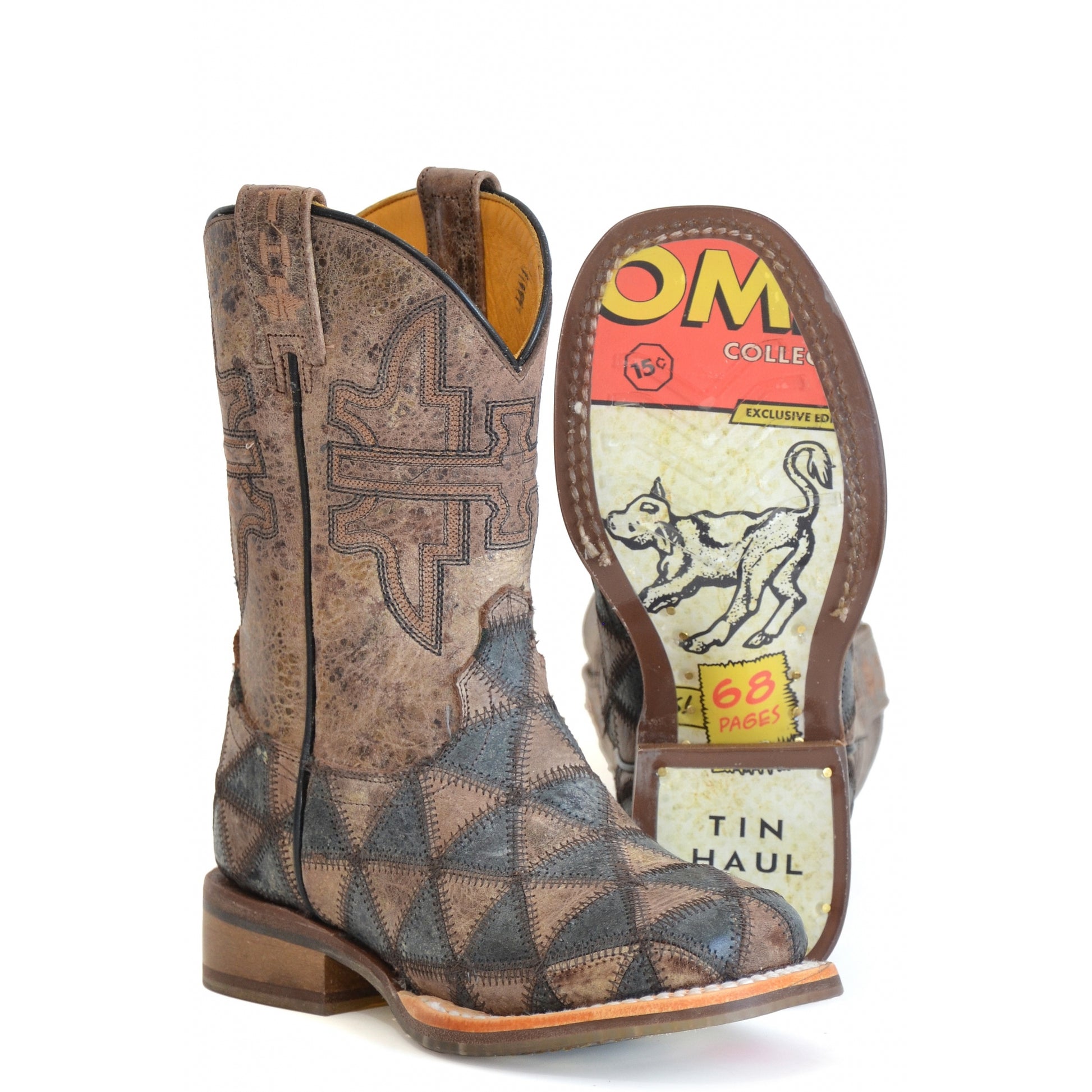 Tin Haul Little Kids Triangulum Square Toe Boots