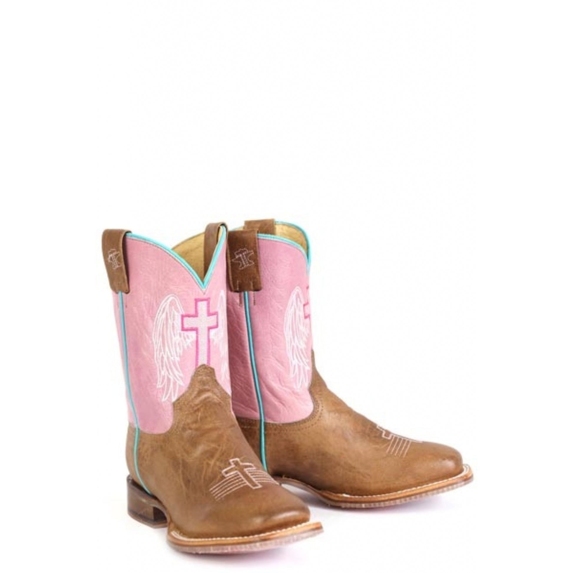Tin Haul Little Kids Angel Wings Square Toe Boots