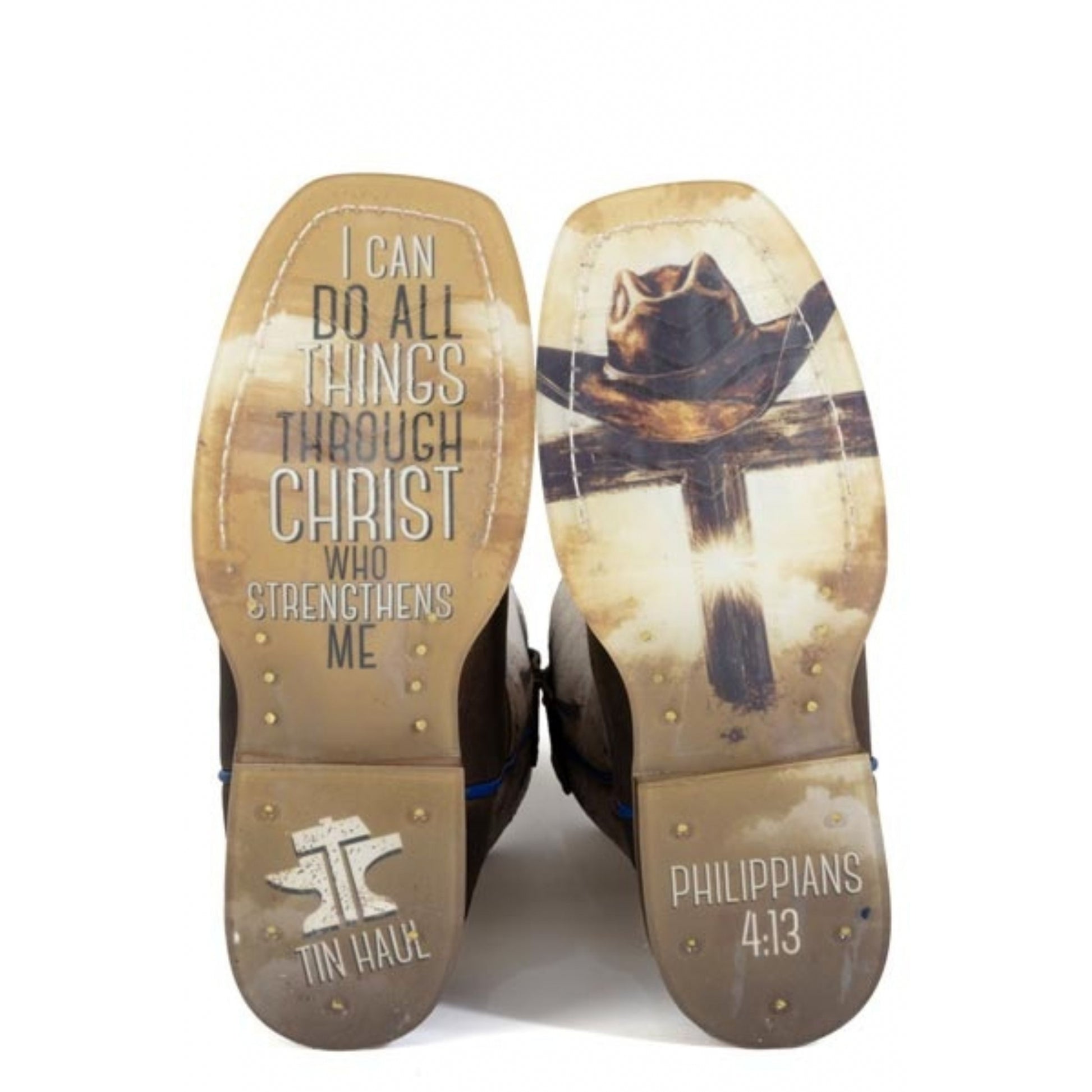 Tin Haul Little Kids Church Cross Square Toe Boots