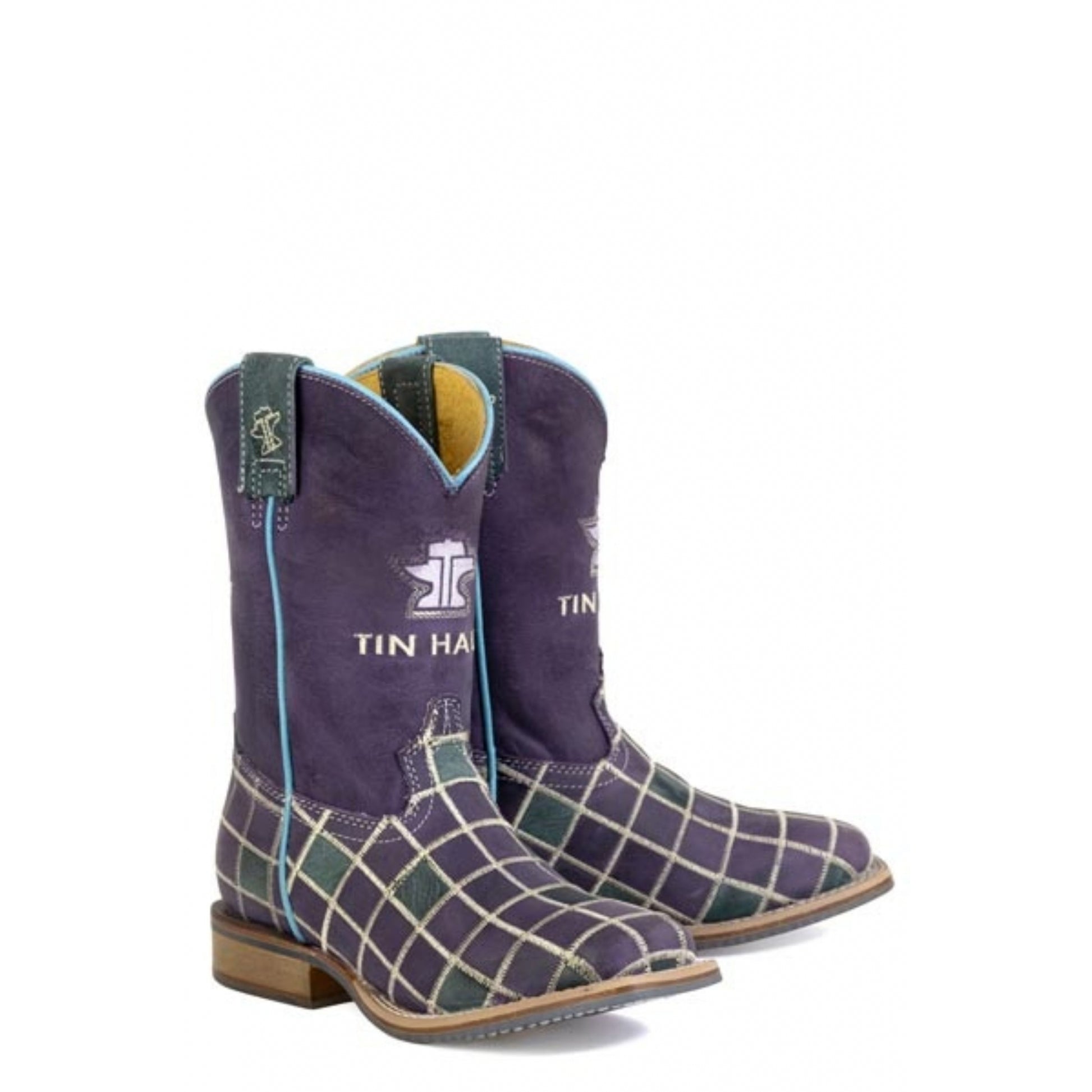 Tin Haul Little Kids Patches Square Toe Boots