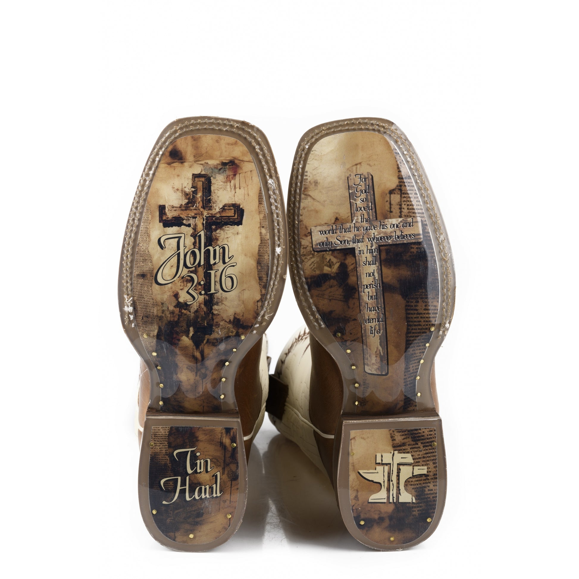 Tin Haul Mens Show Of Faith Square Toe Boots