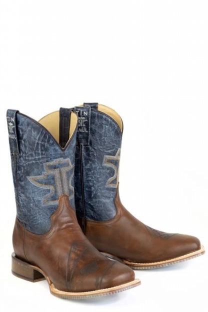 Tin Haul Mens Ace Of Spades Square Toe Boots