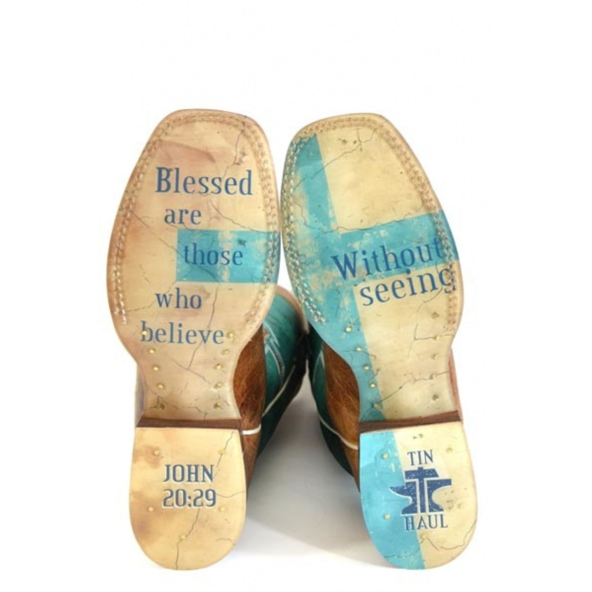 Tin Haul Ladies Crucifix Square Toe Boots