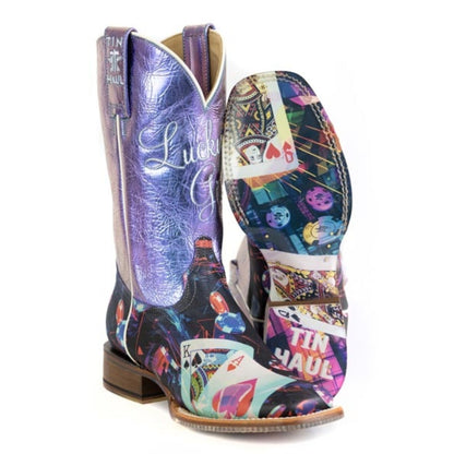 Tin Haul Ladies Lady Luck Square Toe Boots