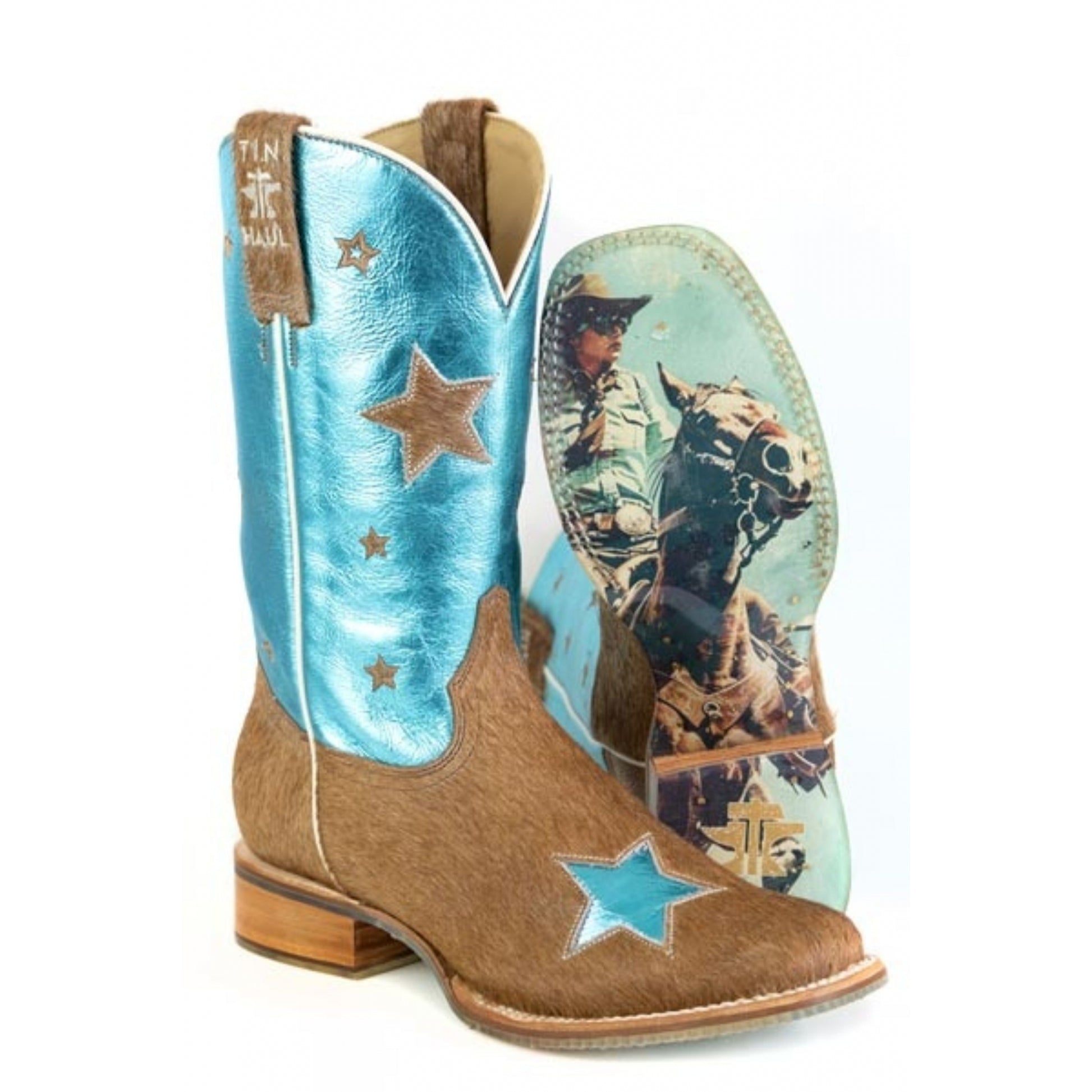 Tin Haul Ladies Cosmic Cowgirl Square Toe Boots