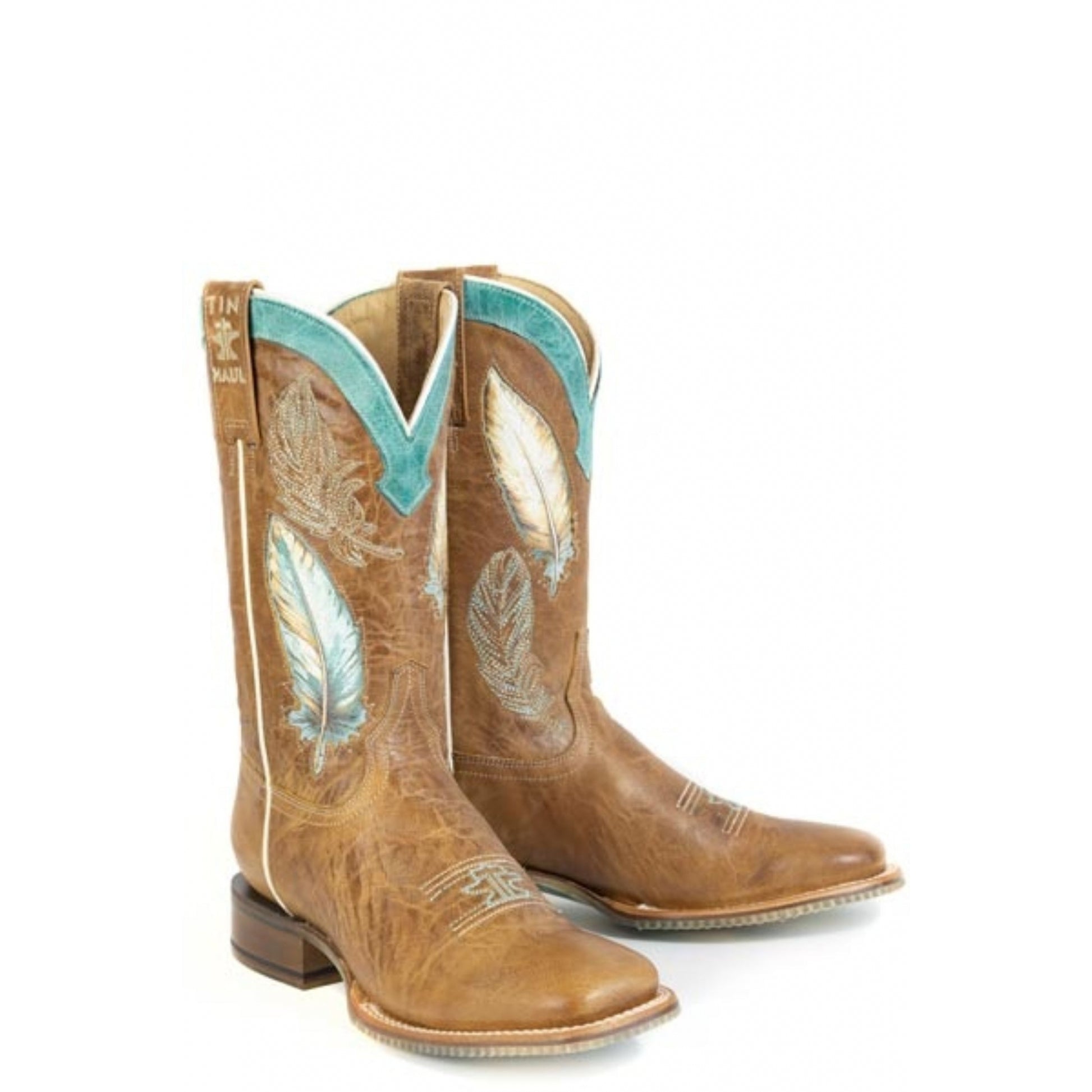 Tin Haul Ladies Plume Square Toe Boots