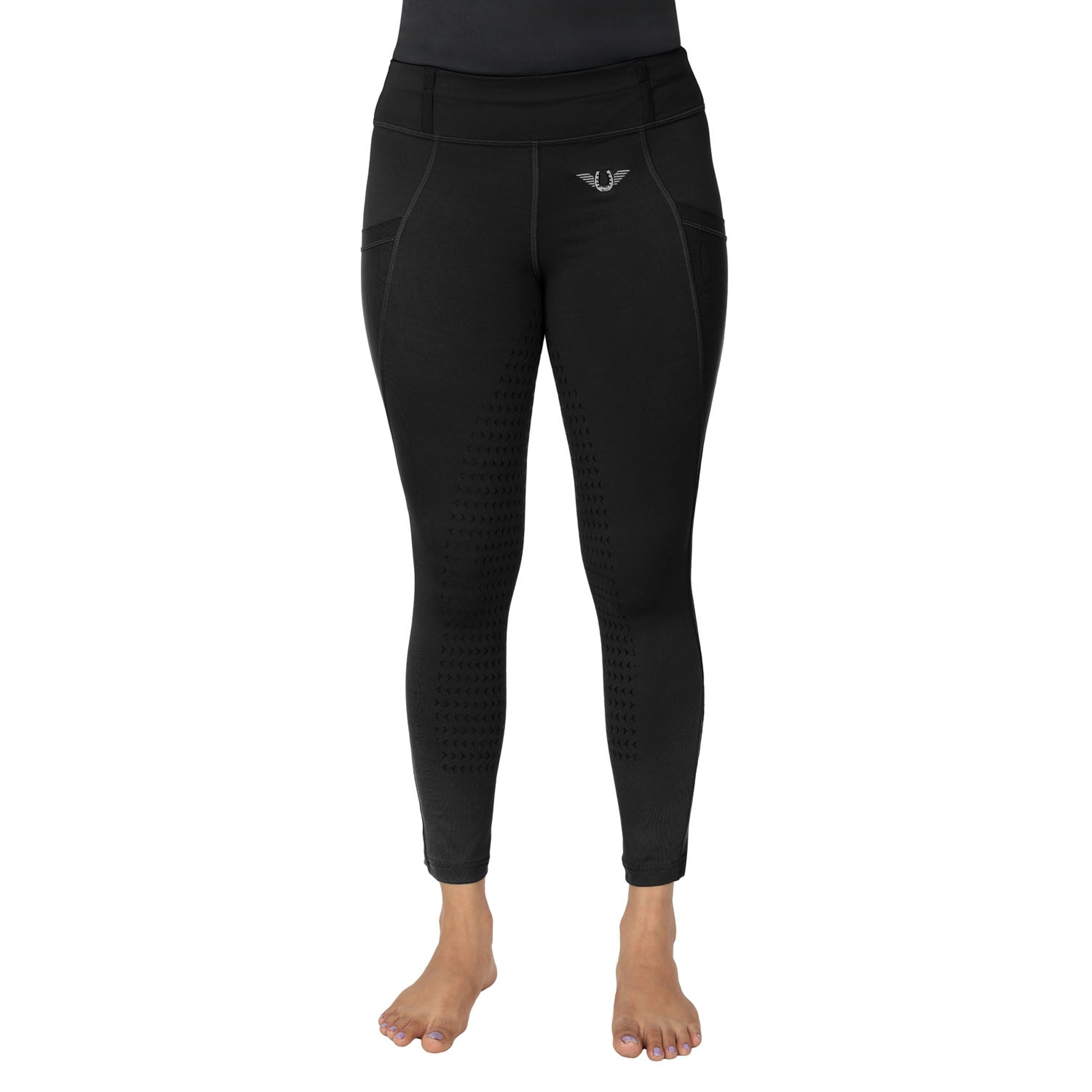 TuffRider Kids Minerva EquiCool Full Seat Tights With Phone Pocket and Loops