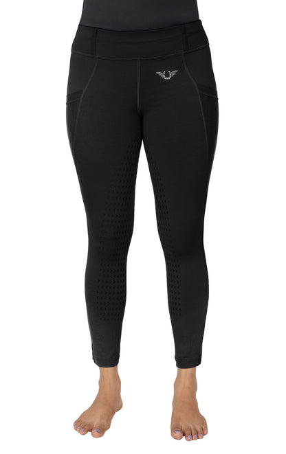 TuffRider Kids Minerva EquiCool Full Seat Tights With Phone Pocket and Loops