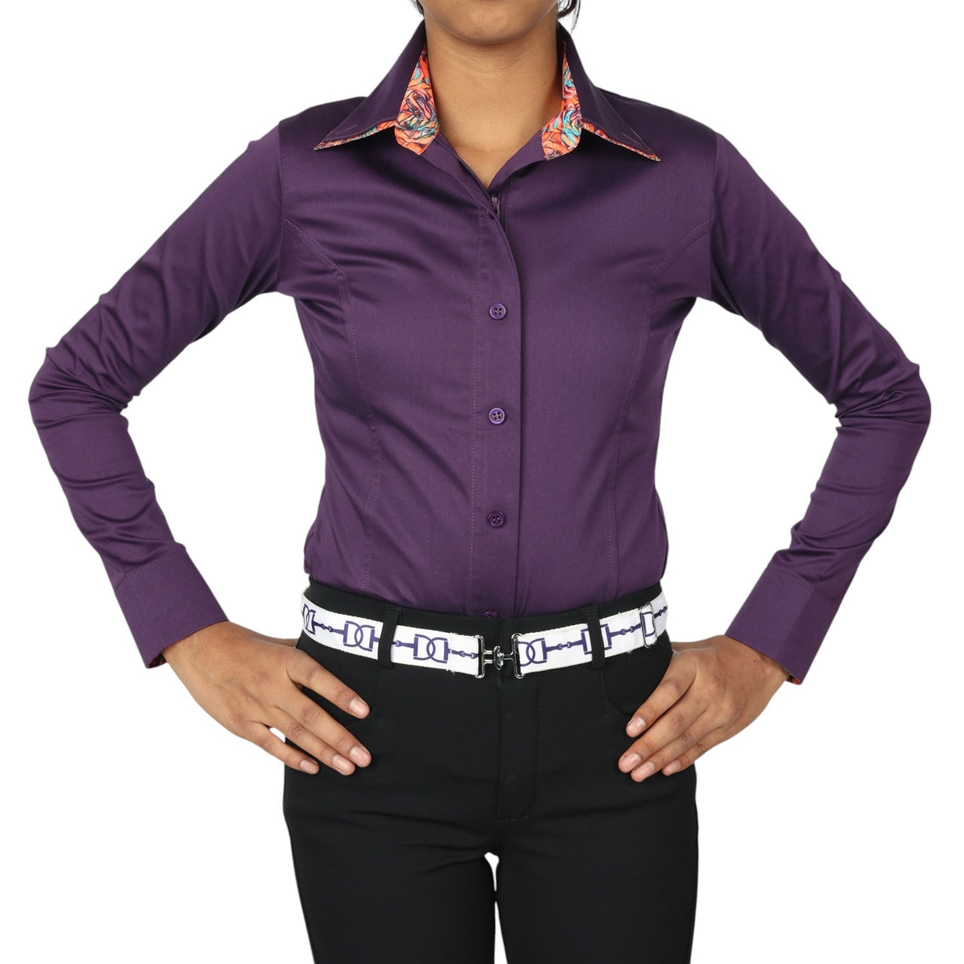 TuffRider Girls ADEY Double Collar Shirt