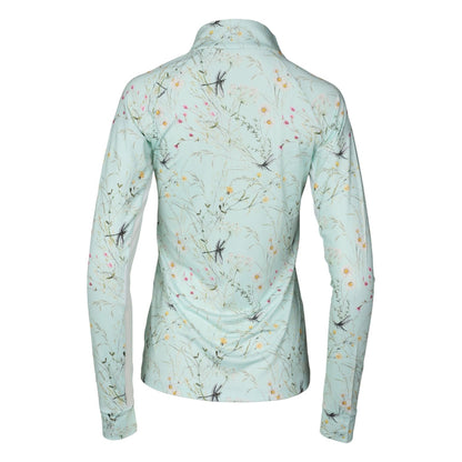 Dapplebay Ladies Dragonfly Meadow 1/4 Zip Long Sleeve Riding Top