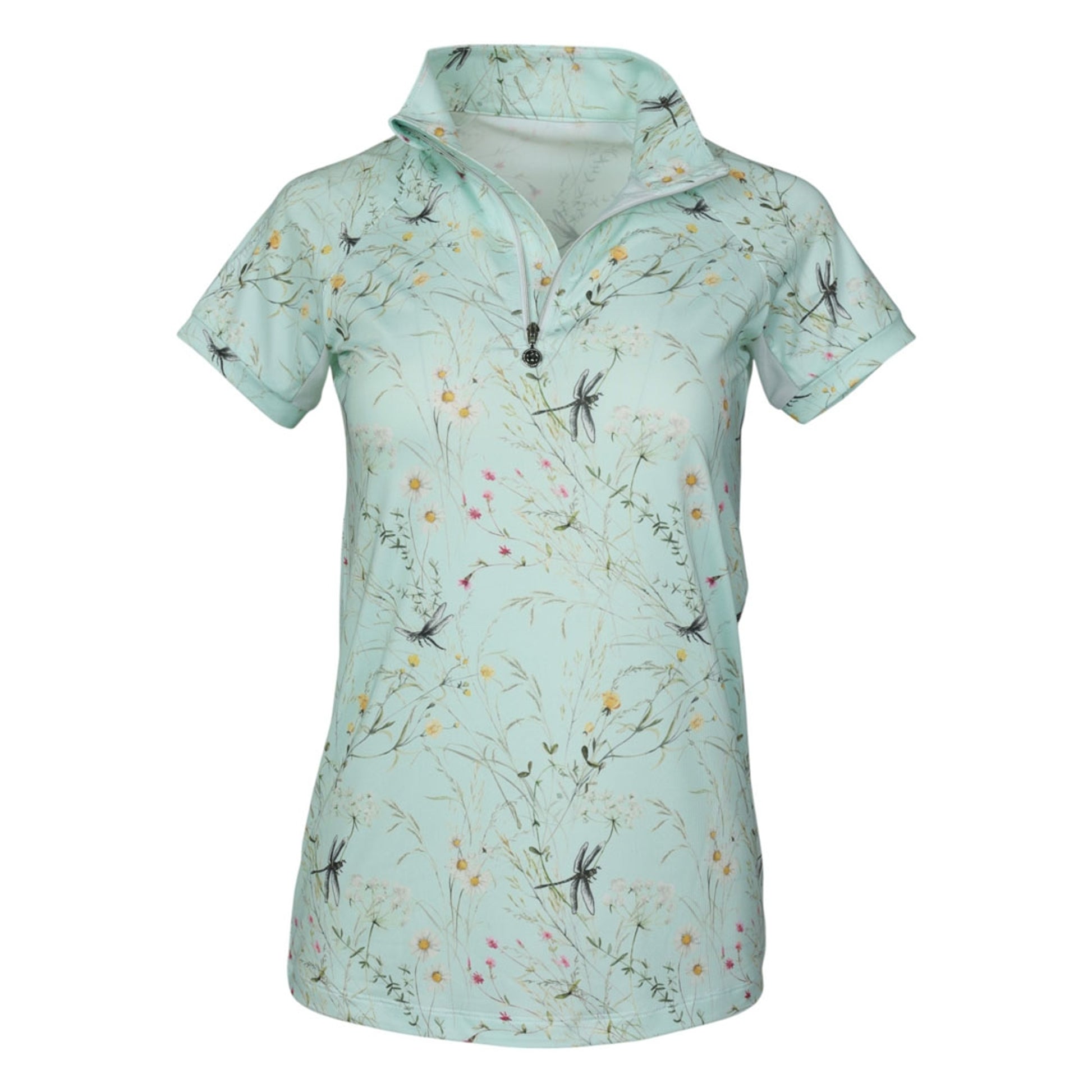 Dapplebay Kids Dragonfly Meadow 1/4 Zip Short Sleeve Top
