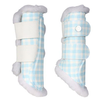 Dapplebay Gingham Brush Boots