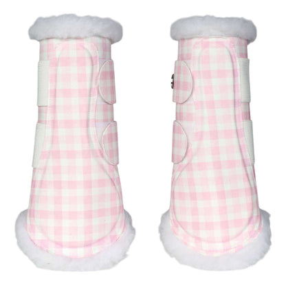 Dapplebay Gingham Brush Boots