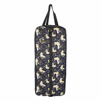 Gatsby Print Nylon Padded Bridle Halter Bag