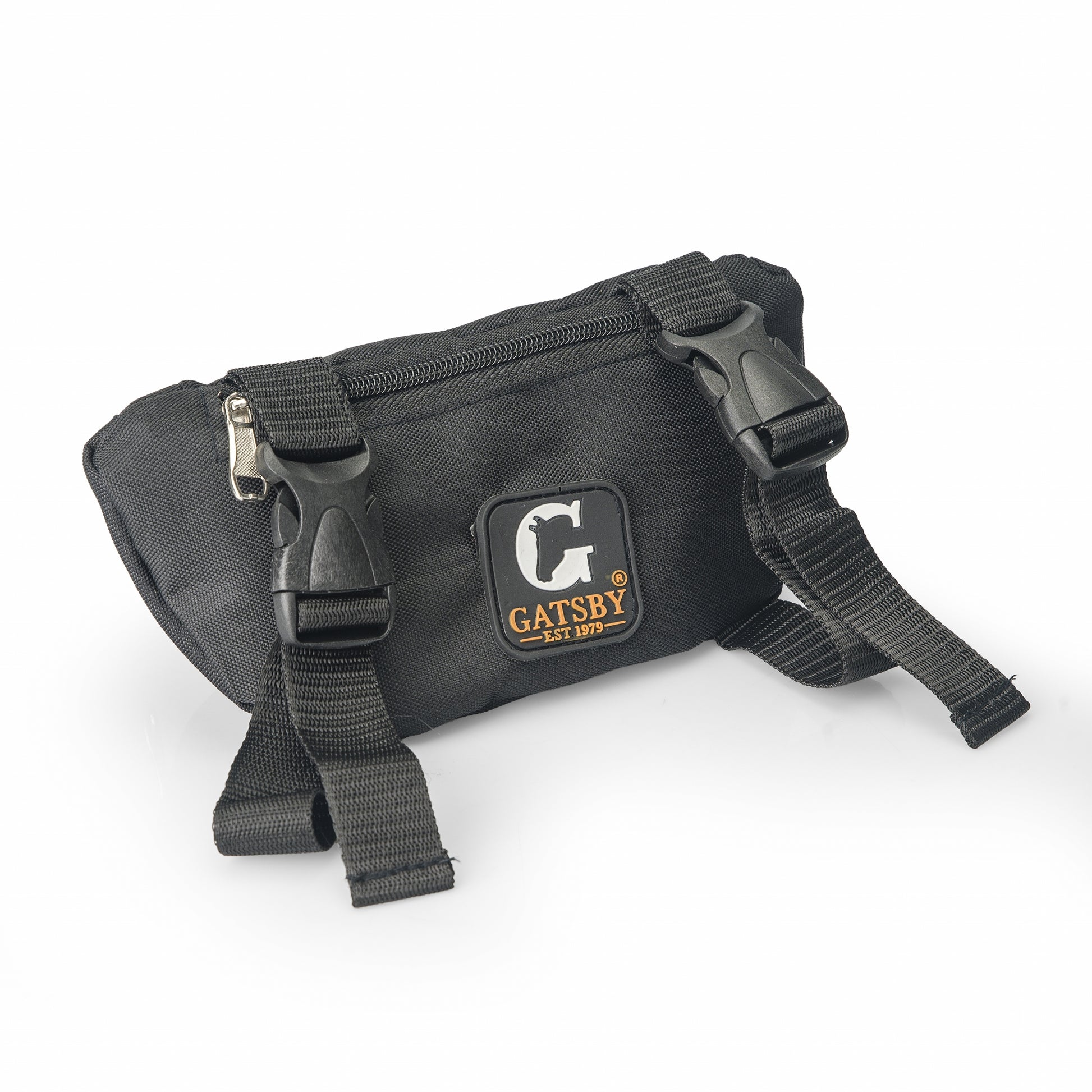 Gatsby Print Nylon Saddle Pouch