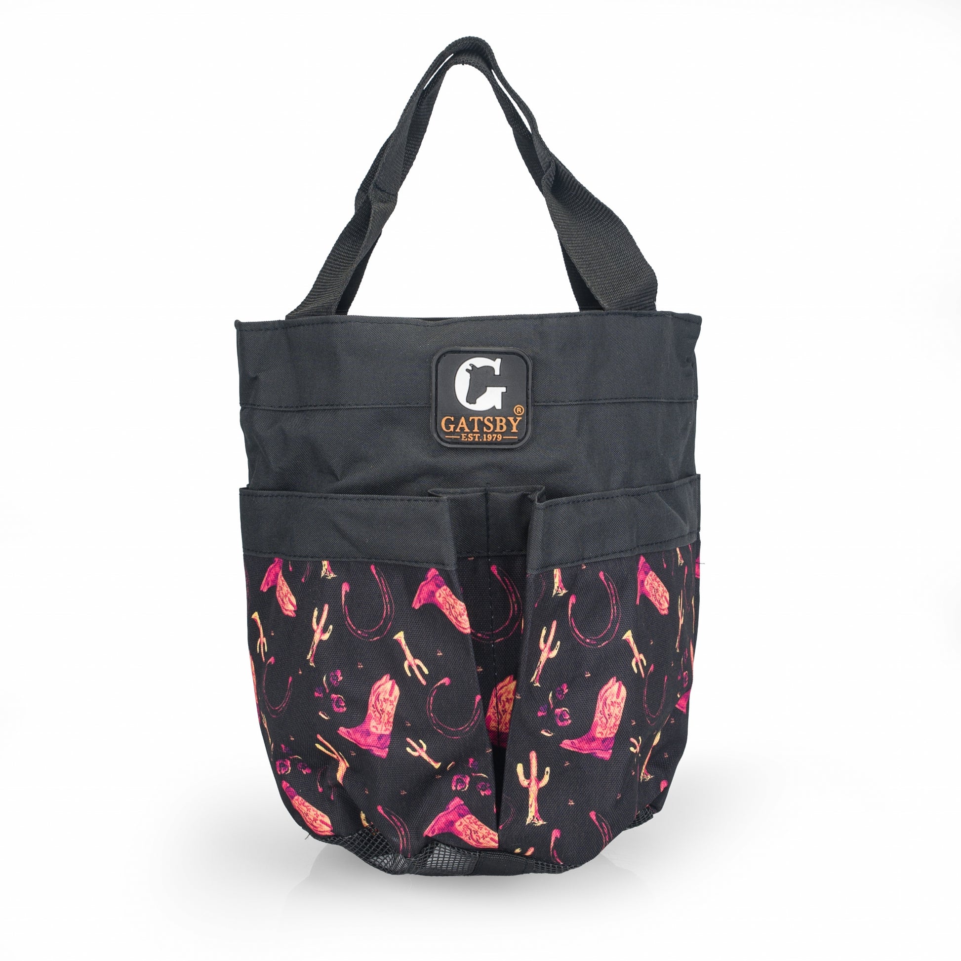 Gatsby Print Nylon Stable Tote with Mesh Bottom