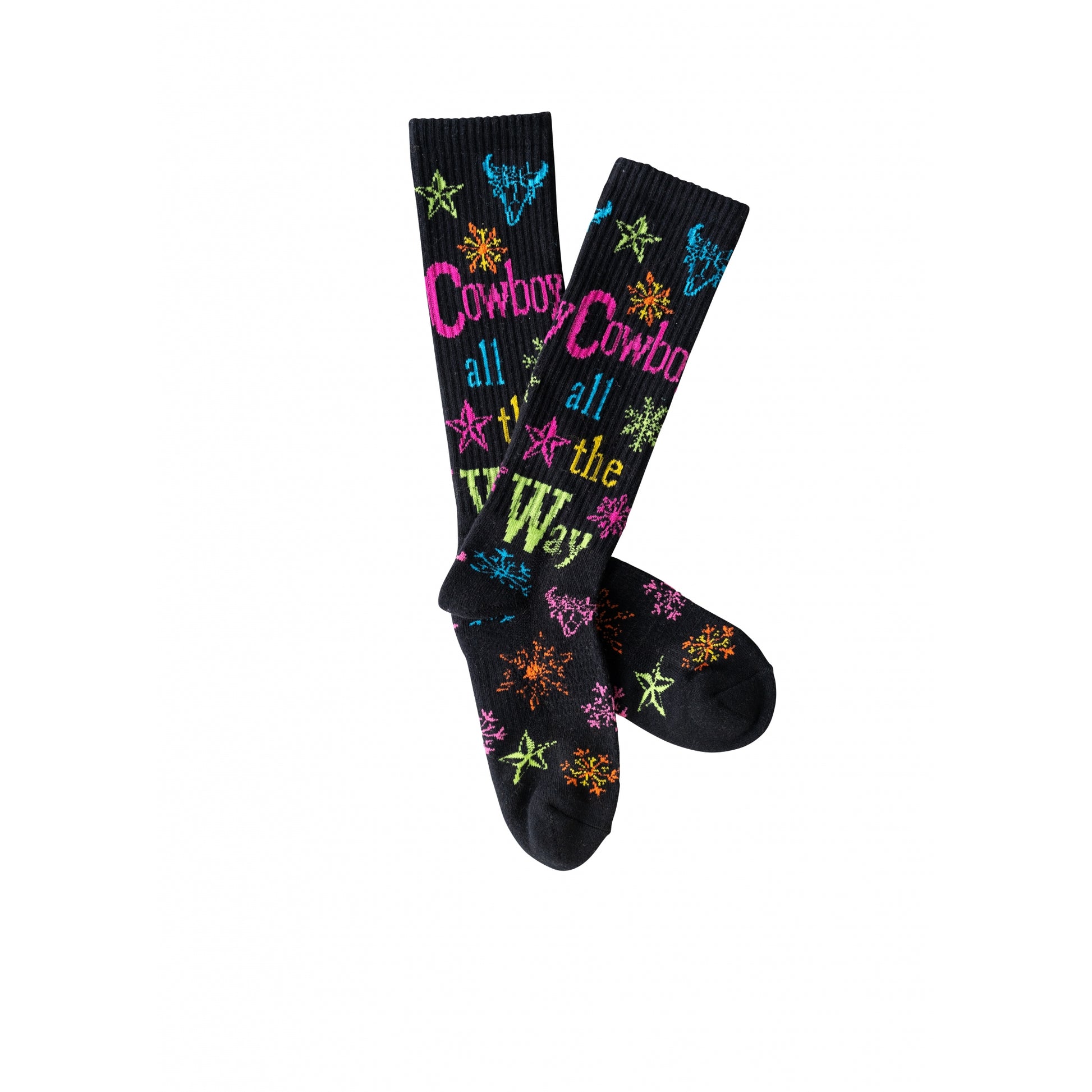 Lucky Chuck Cowboy All the Way Socks