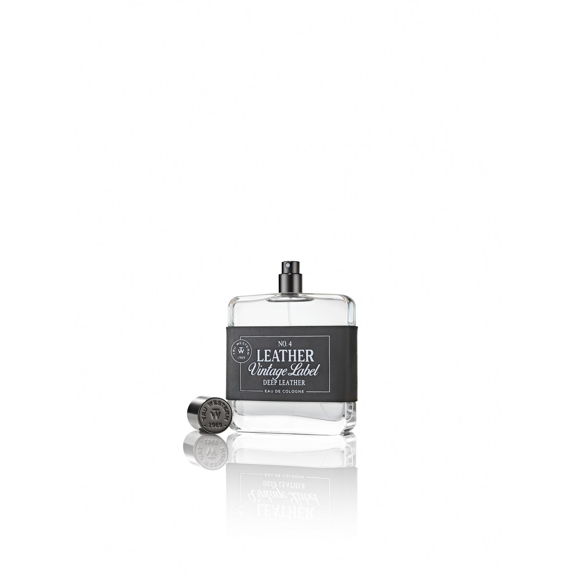 No. 4 Leather Vintage Label Deep Leather