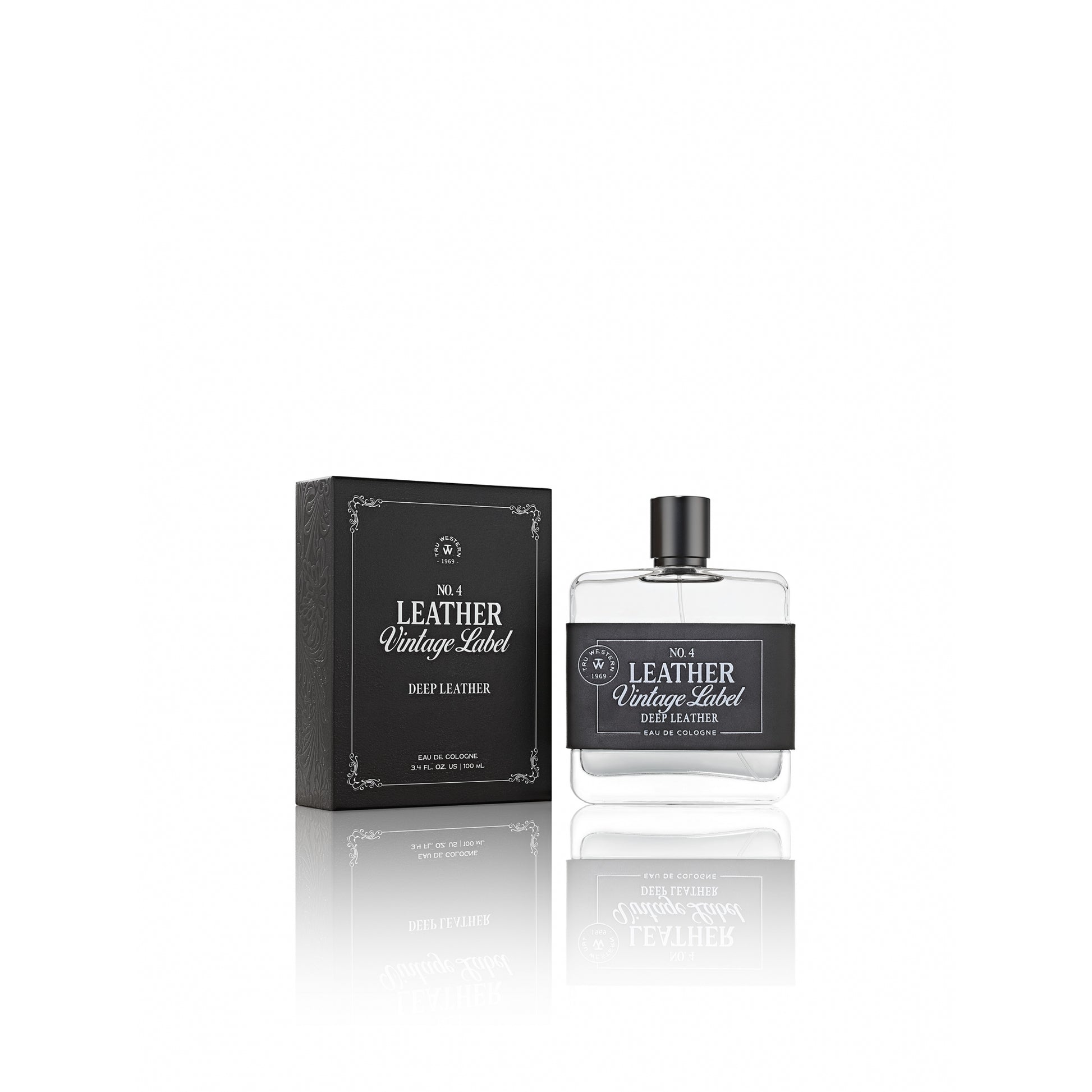 No. 4 Leather Vintage Label Deep Leather
