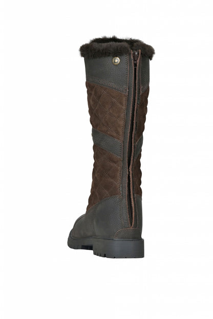 DUBLIN YUKON QUILT BOOTS CHOCOLATE BROWN LADIES 6.5