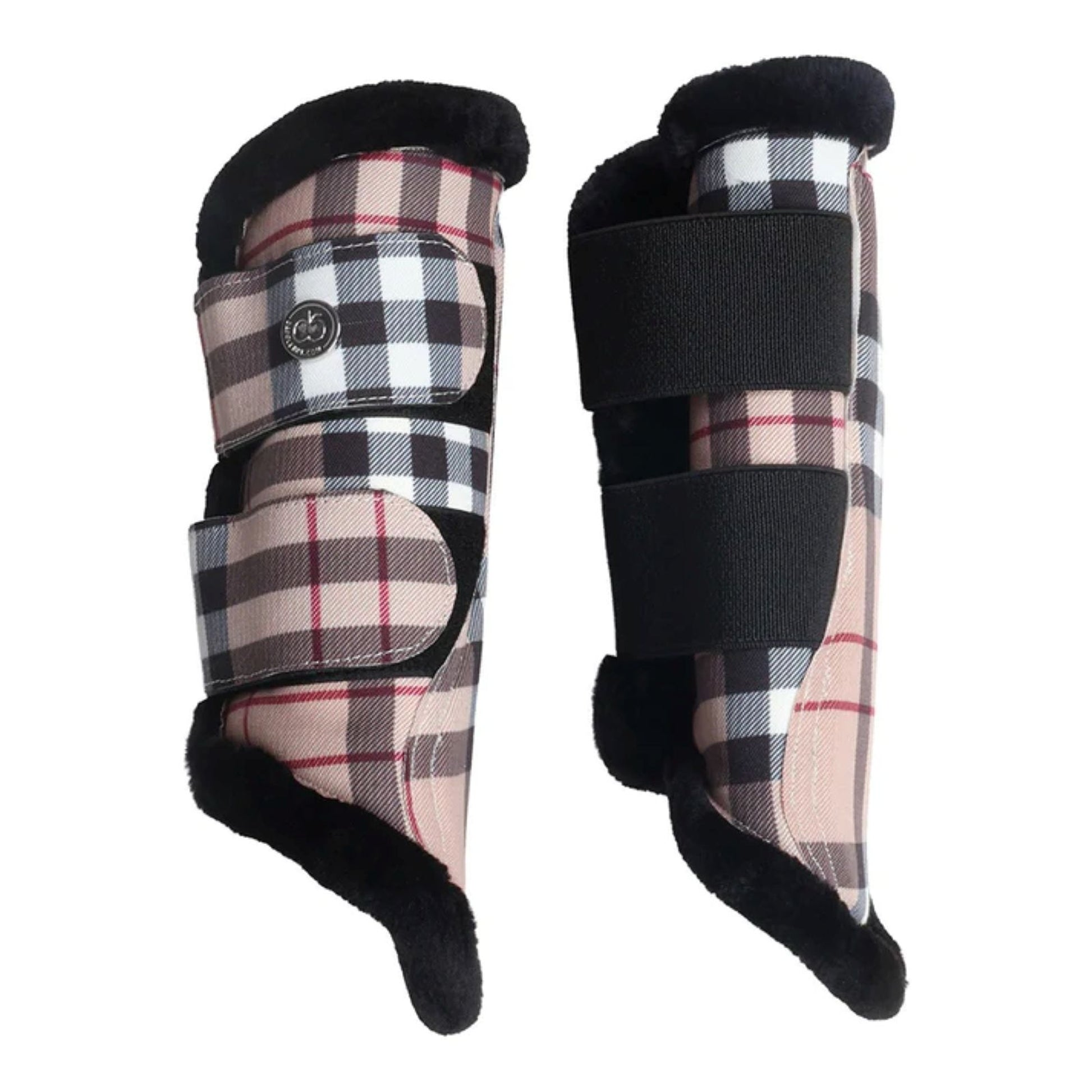Dapplebay Holiday Plaid Brush Boots