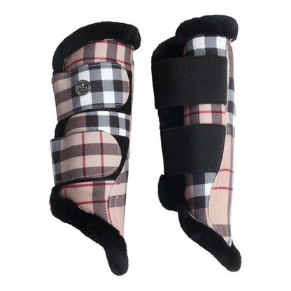 Dapplebay Holiday Plaid Brush Boots