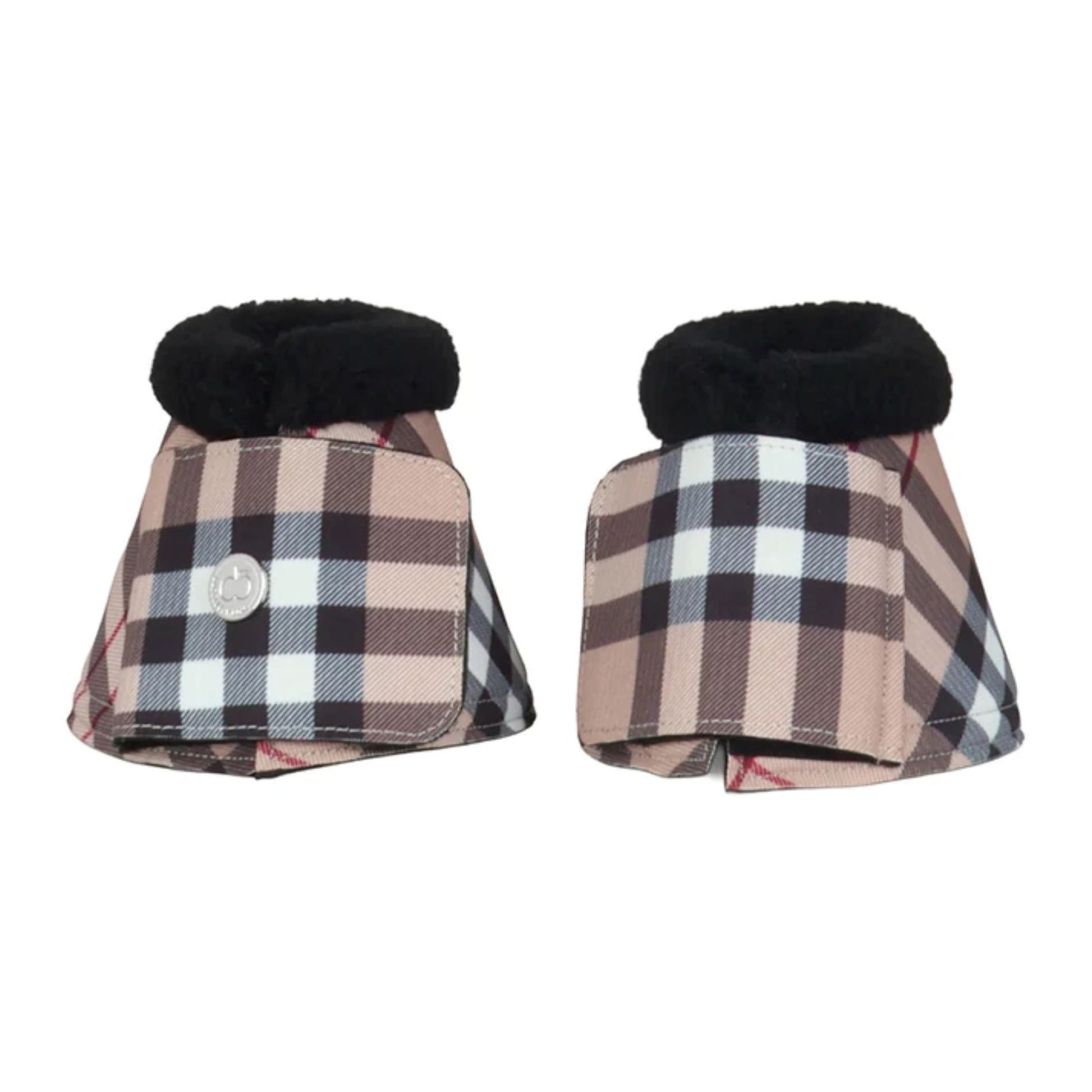 Dapplebay Holiday Plaid Bell Boots