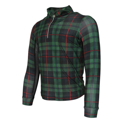 Dapplebay Holiday Plaid Kid's 1/4 Zip Riding Top