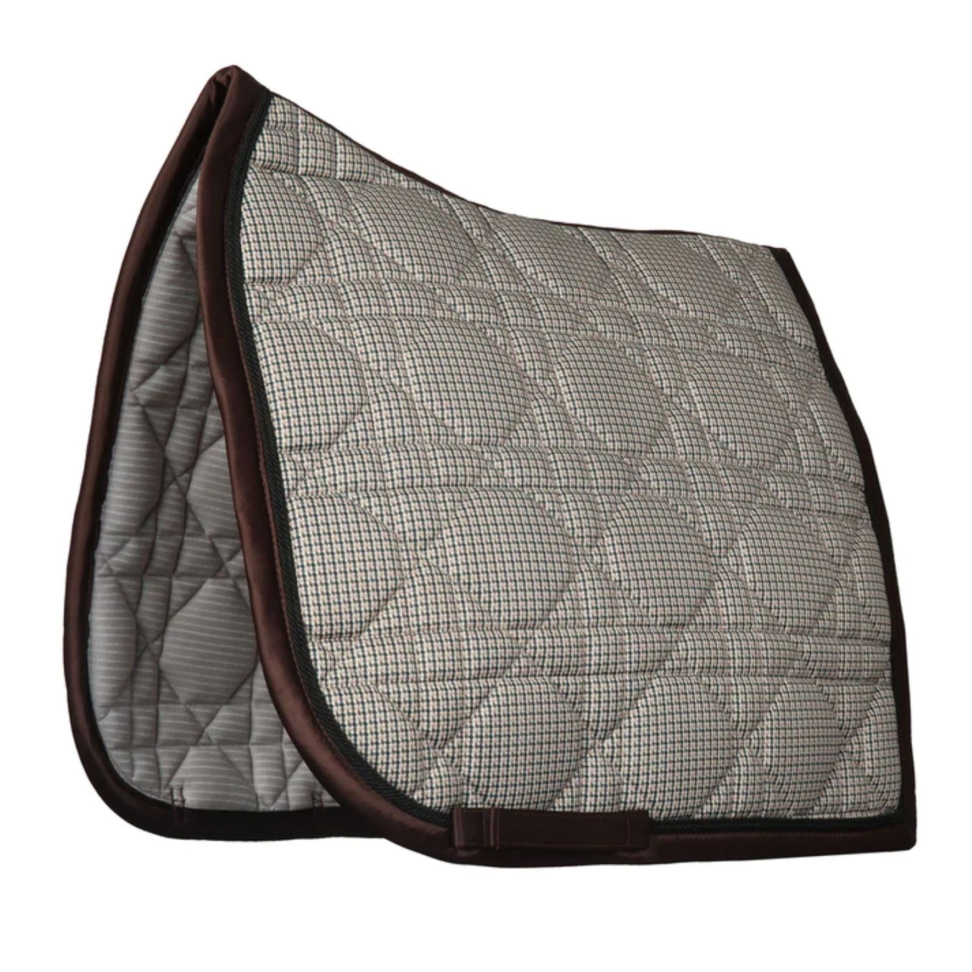 Dapplebay Heirloom Bay Houndstooth Dressage Saddle Pad