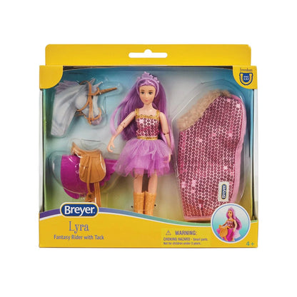 Breyer Lyra - Unicorn Rider with Tack