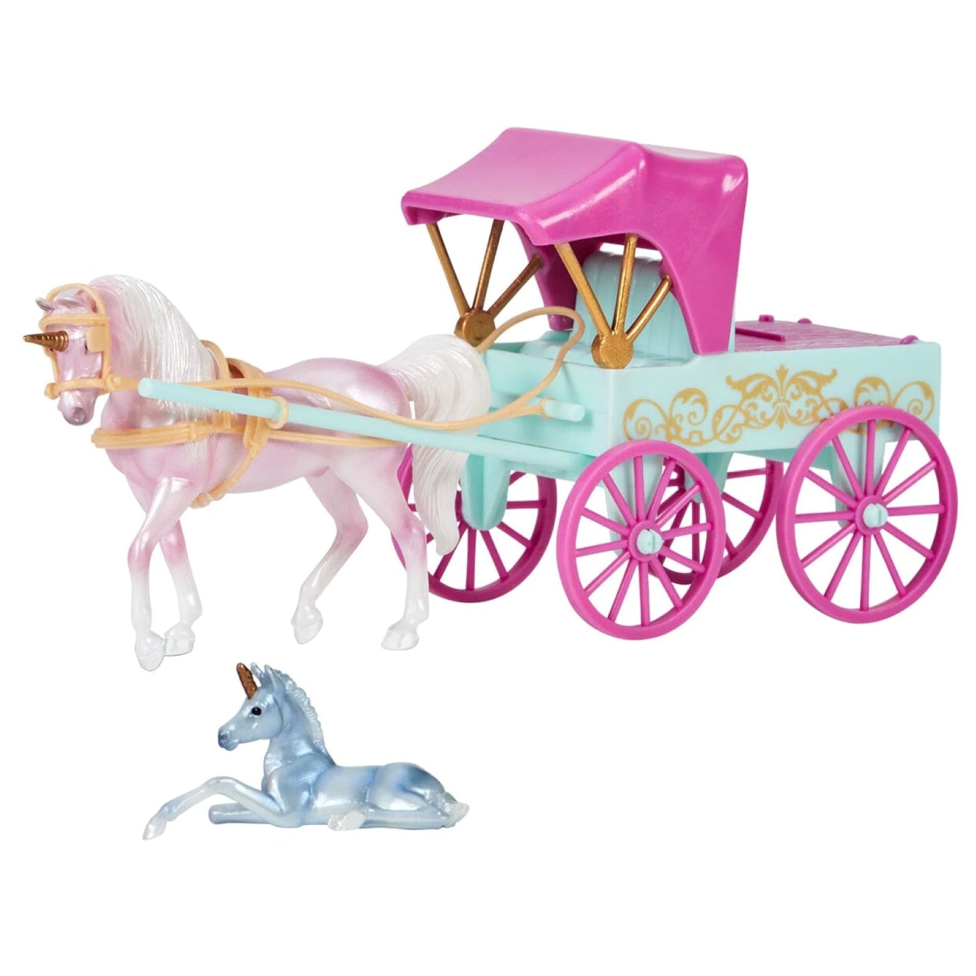 Breyer Unicorn Magic Carriage and Foal