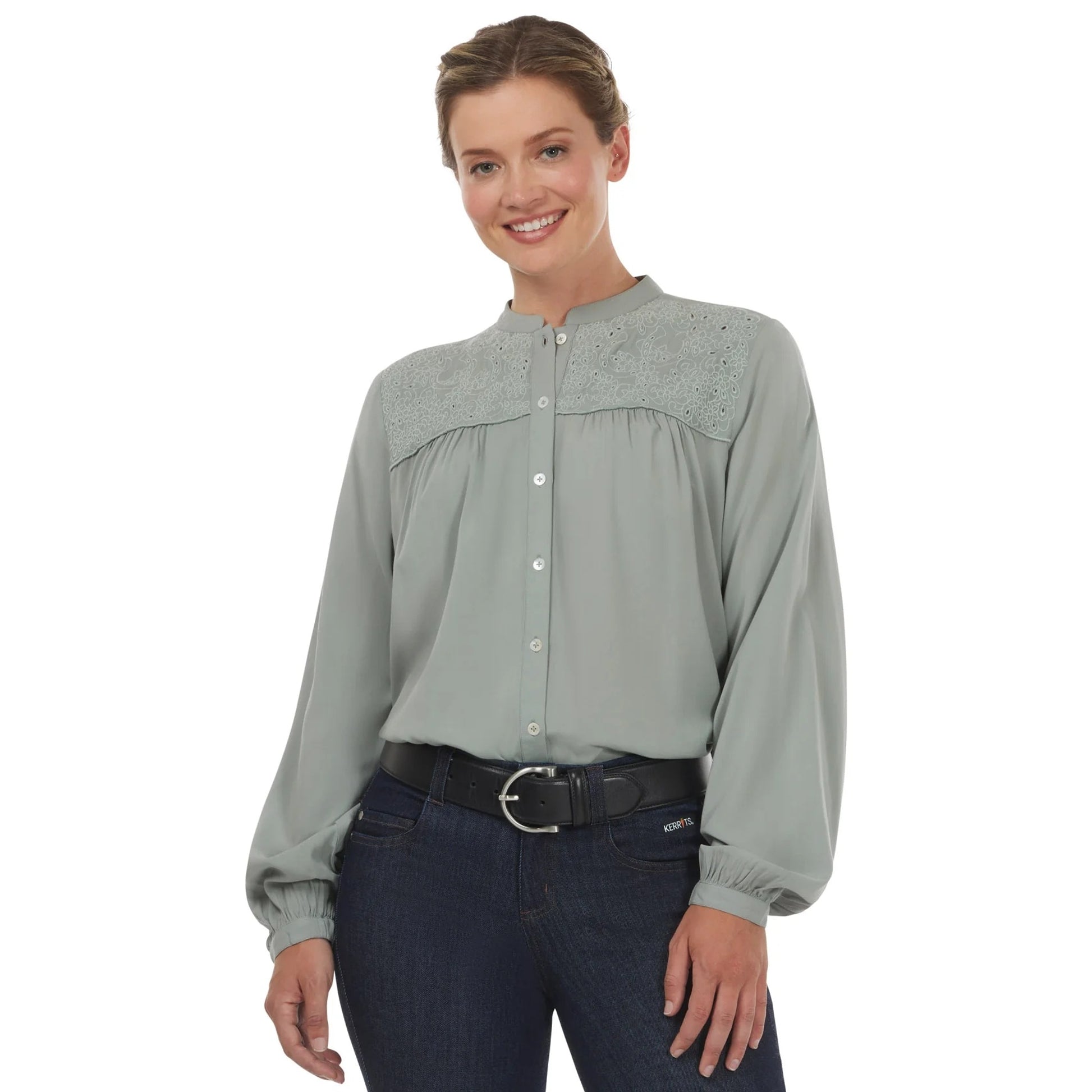 Kerrits Hollyhocks & Horseshoes Blouse