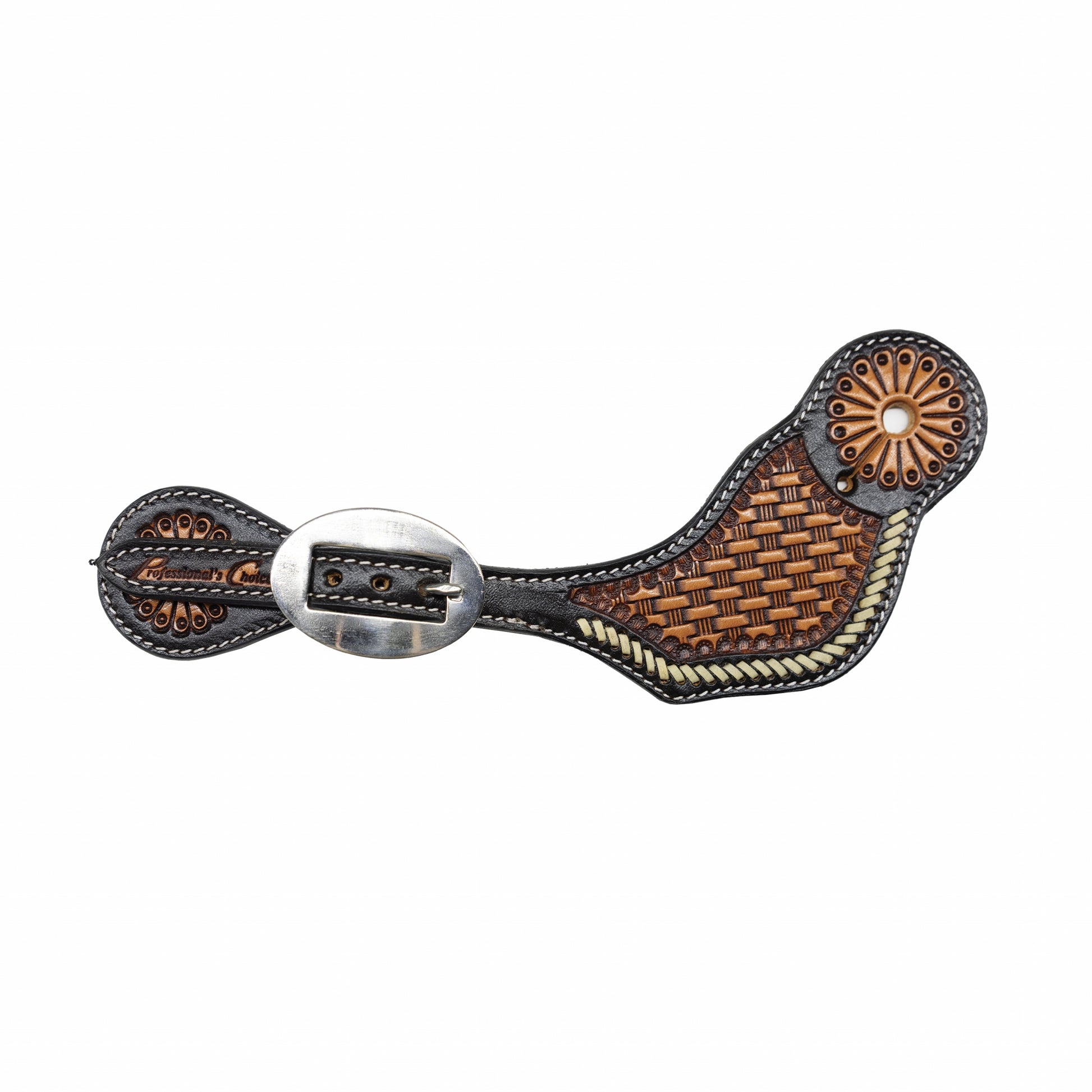 Professionals Choice Buckstitch Basket Spur Straps