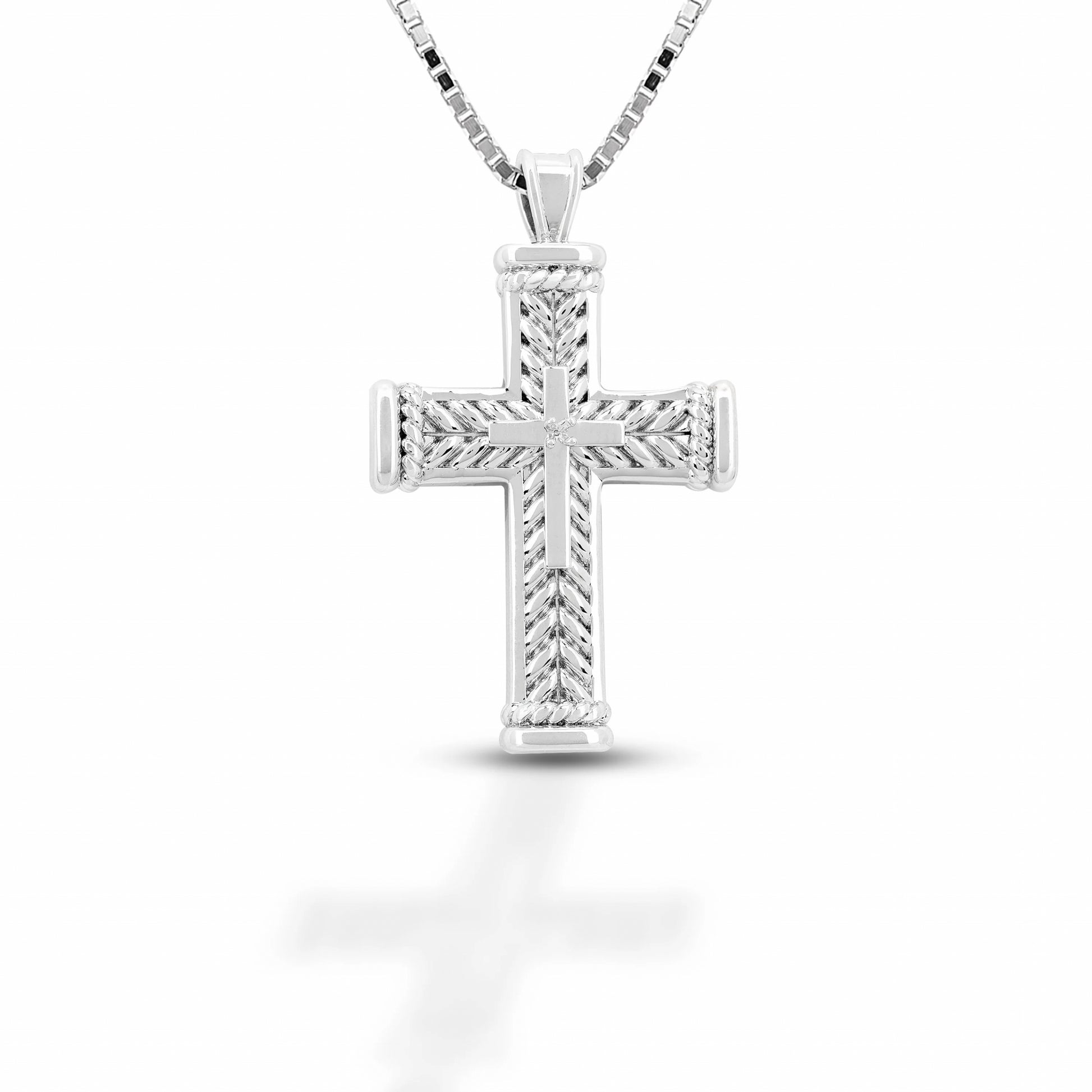 Equestrian Jewelry Cross In Cross Pendanct Necklace