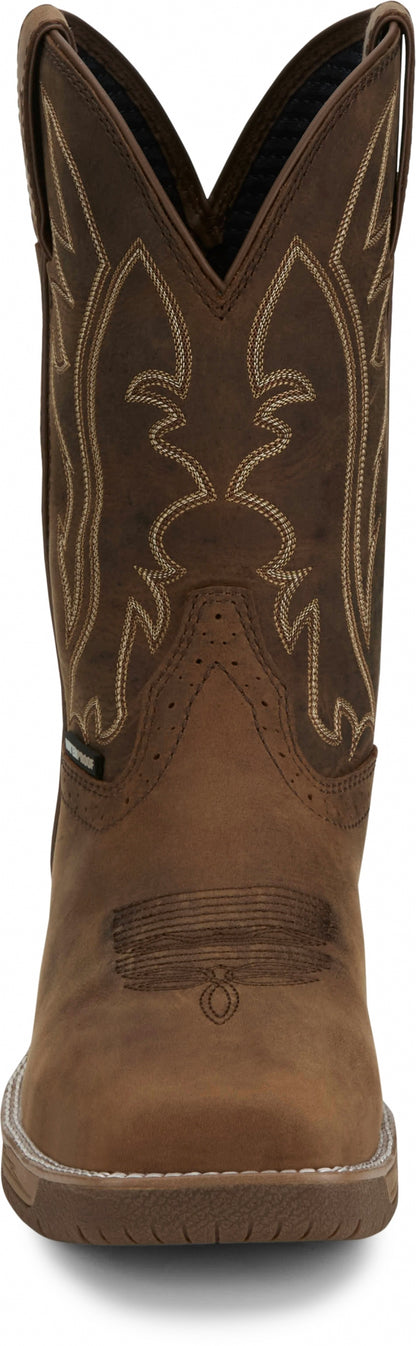 Justin Mens Nitread 11" Waterproof Nano Comp Toe Boots