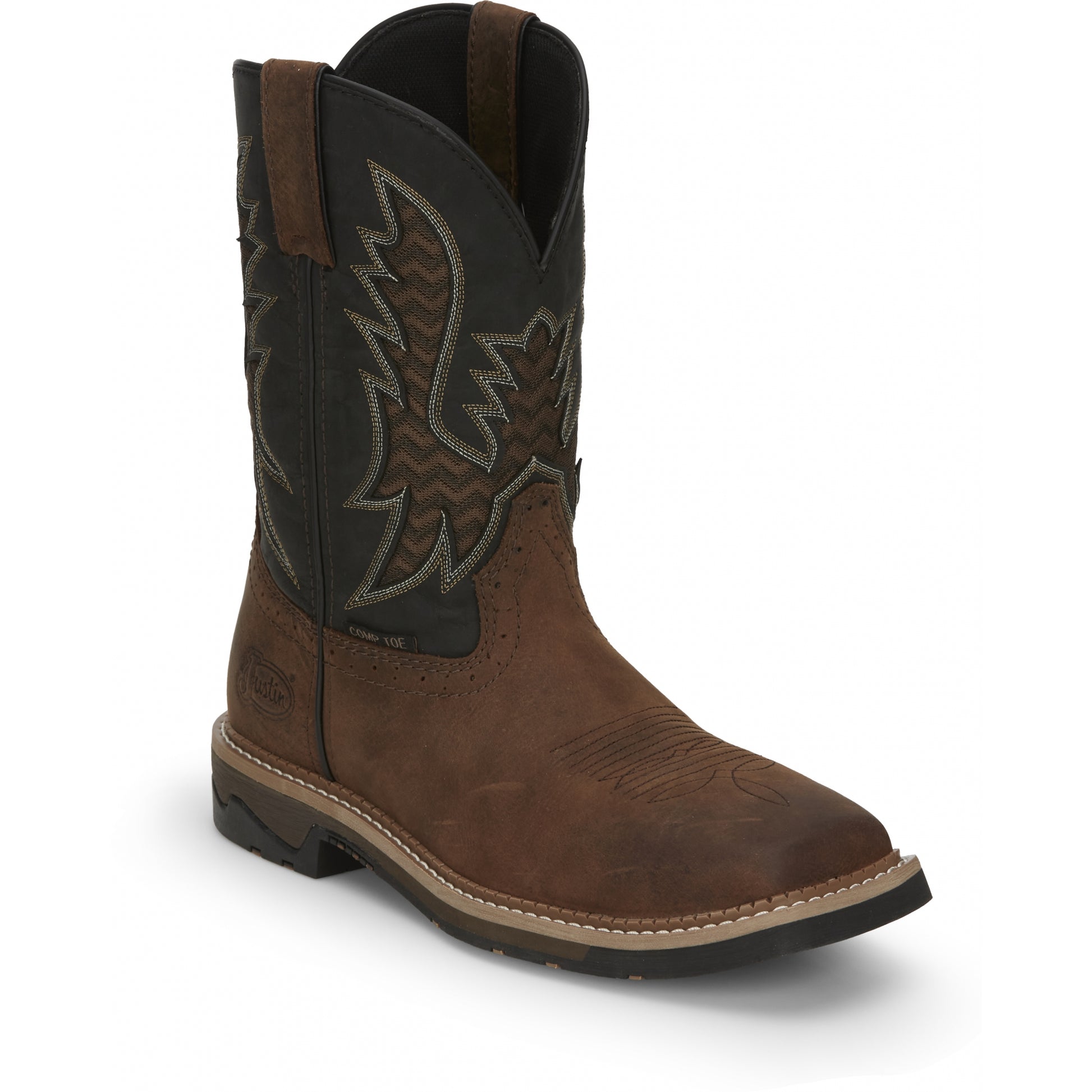 Justin Mens Bolt 11" Nano Comp Toe Boots