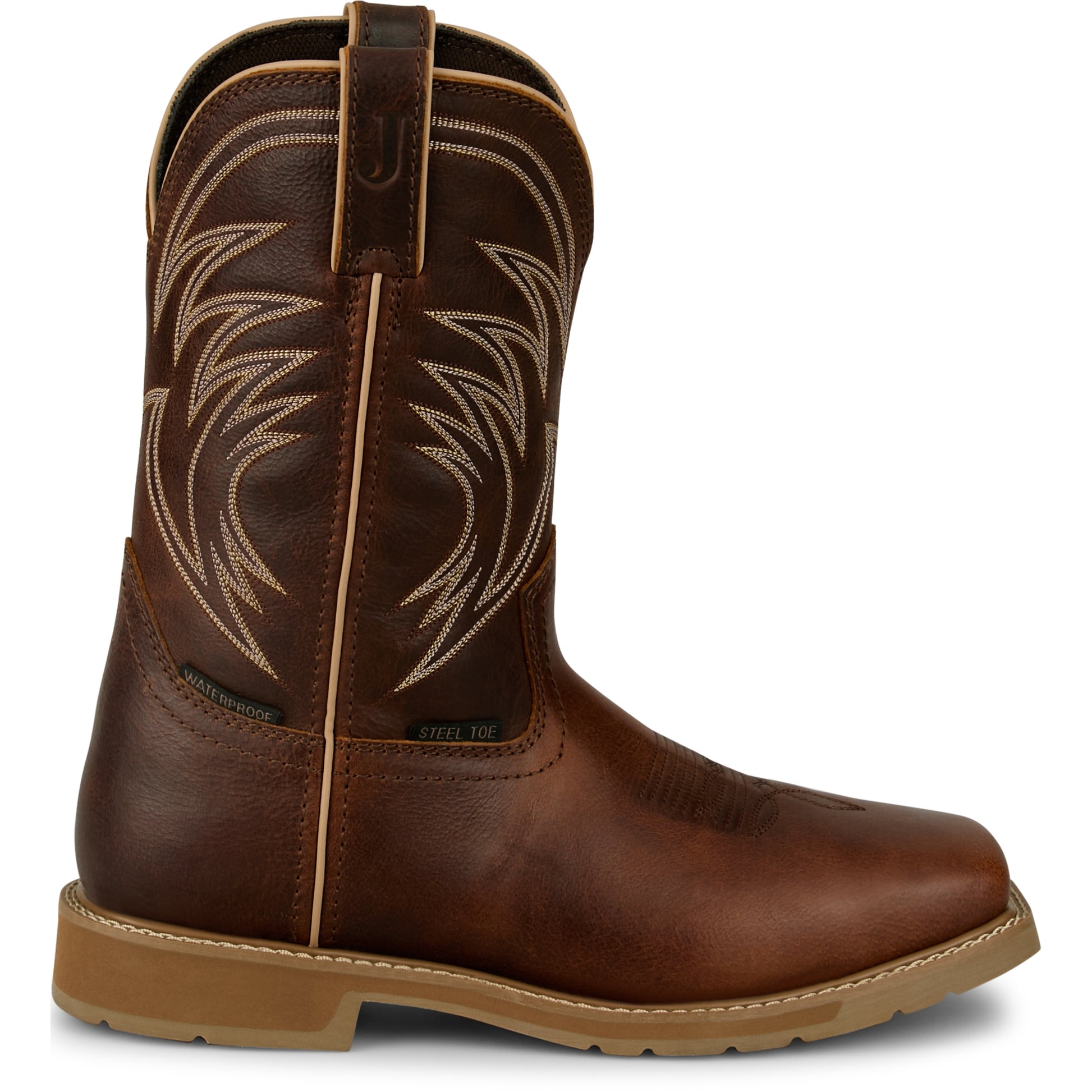 Justin Mens Daywork 11" Steel Toe Waterproof Boots