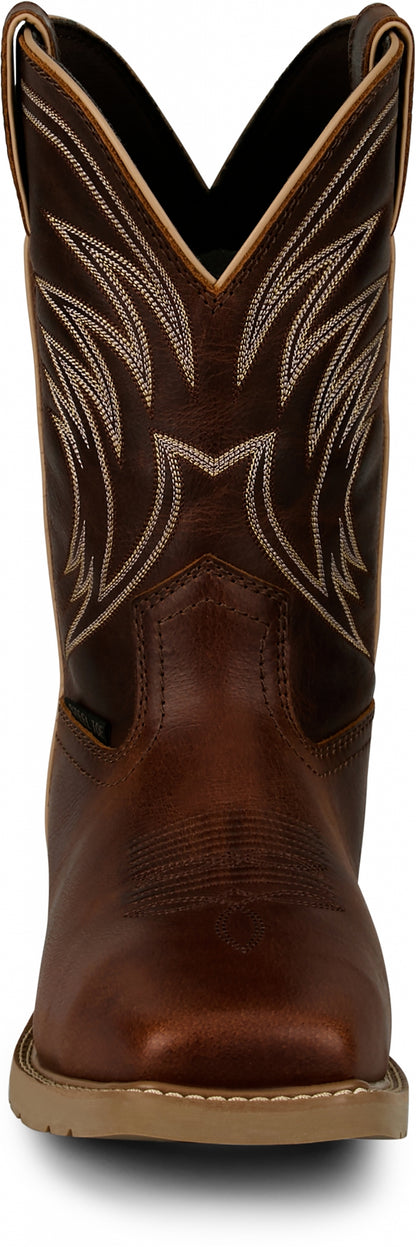Justin Mens Daywork 11" Steel Toe Waterproof Boots