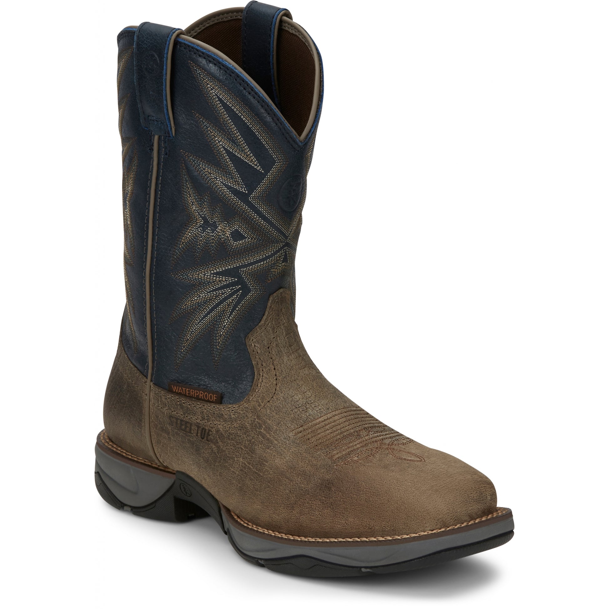 Tony Lama Mens Bartlett 11" Pull-On Steel Toe Work Boots