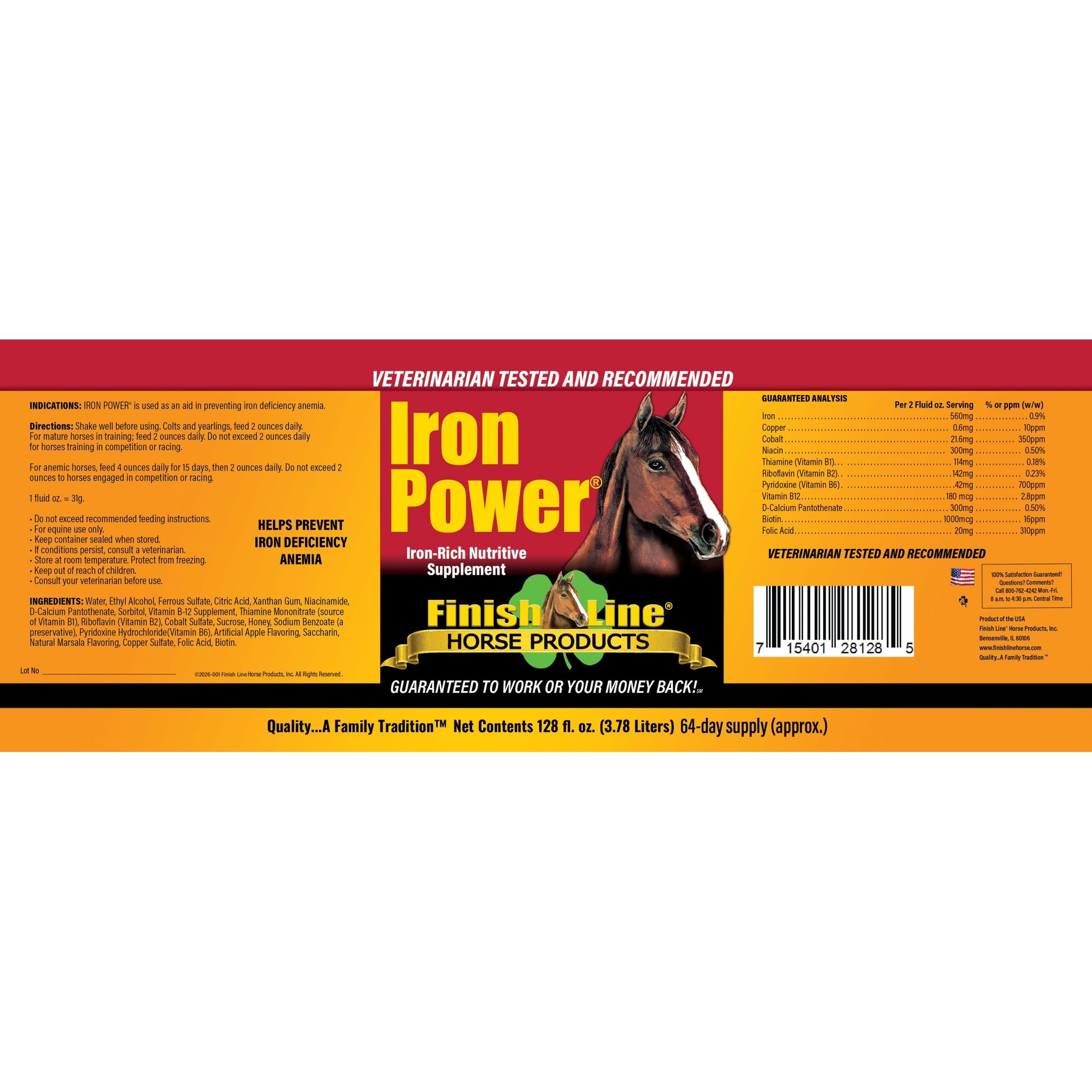 Finish Line Iron Power Horse Supplement
