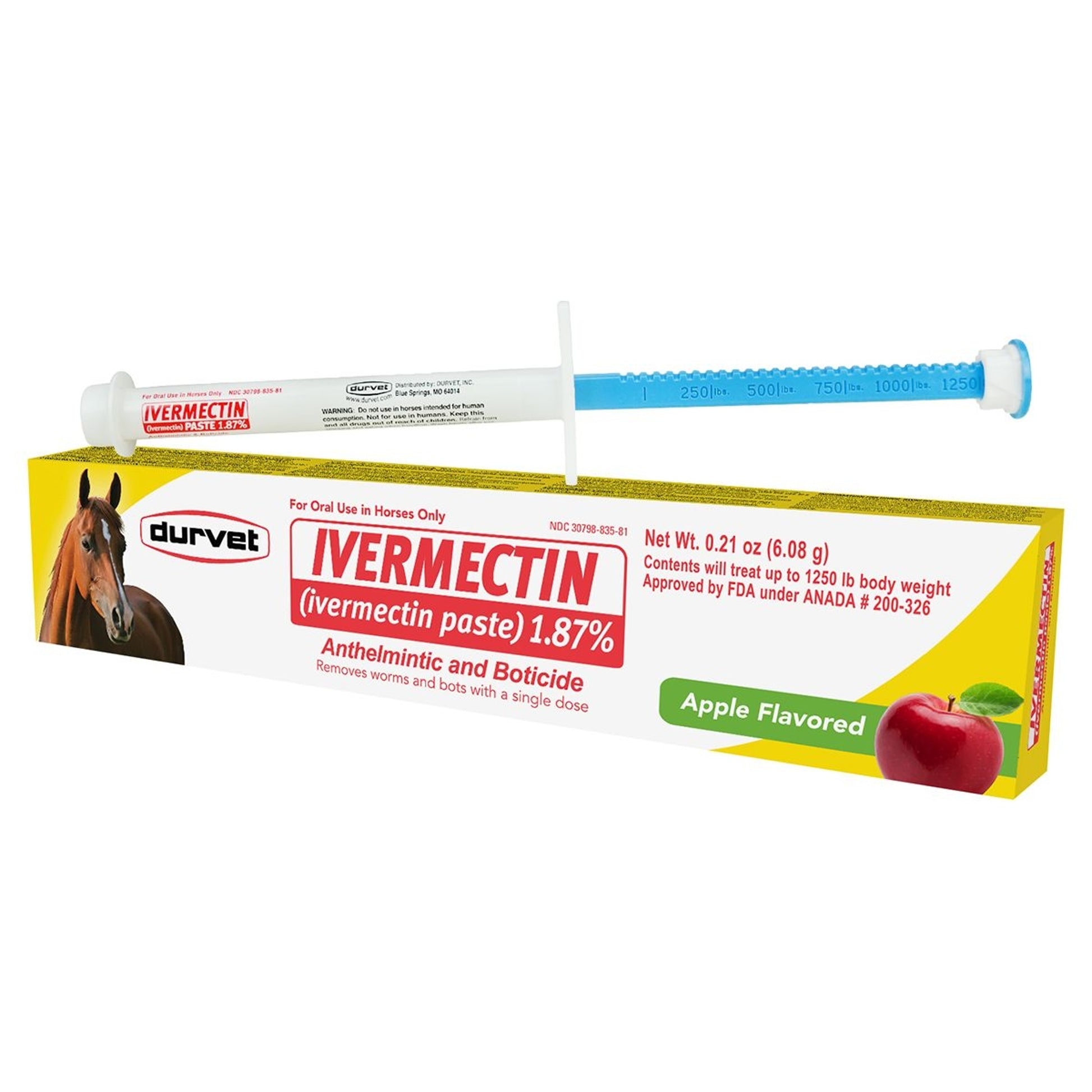 Ivermectin Single Dose Paste Wormer 1.87