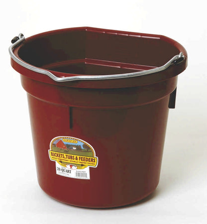 Little Giant DuraFlex Plastic Flat Back Bucket