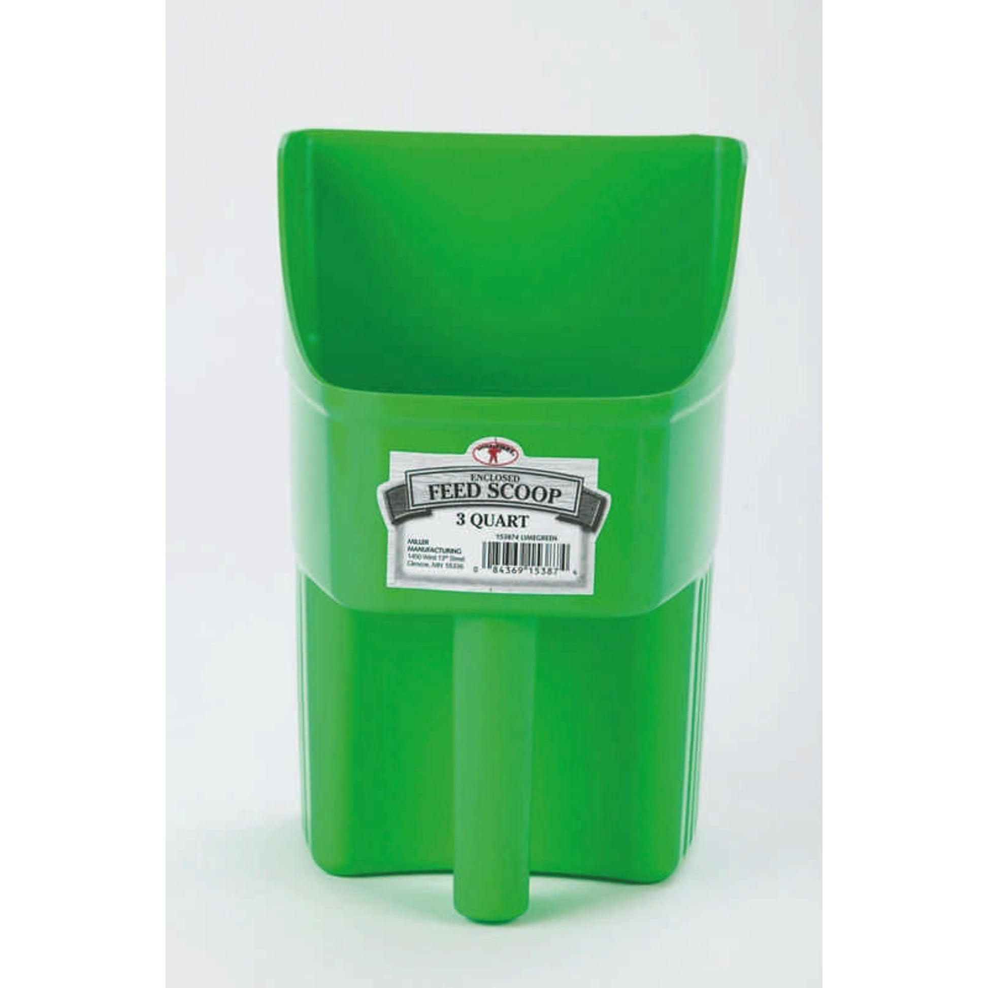 Enclosed Feed Scooper For Feed Or Seed 3 Qt Red